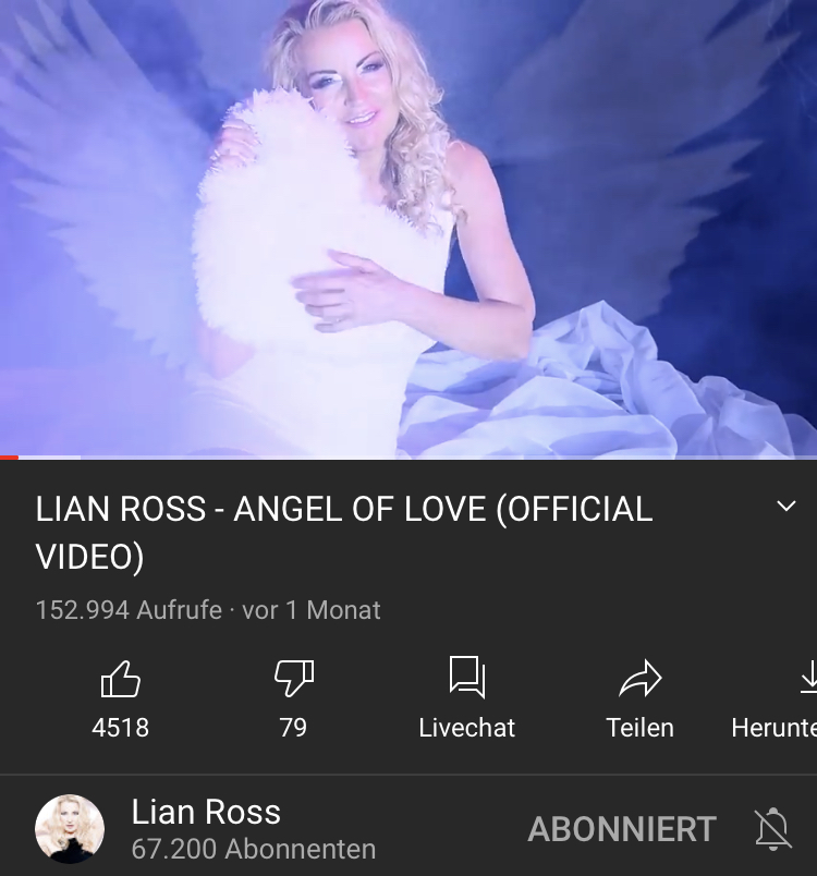 Angel Of Love reaches over 150.000 views in one month!